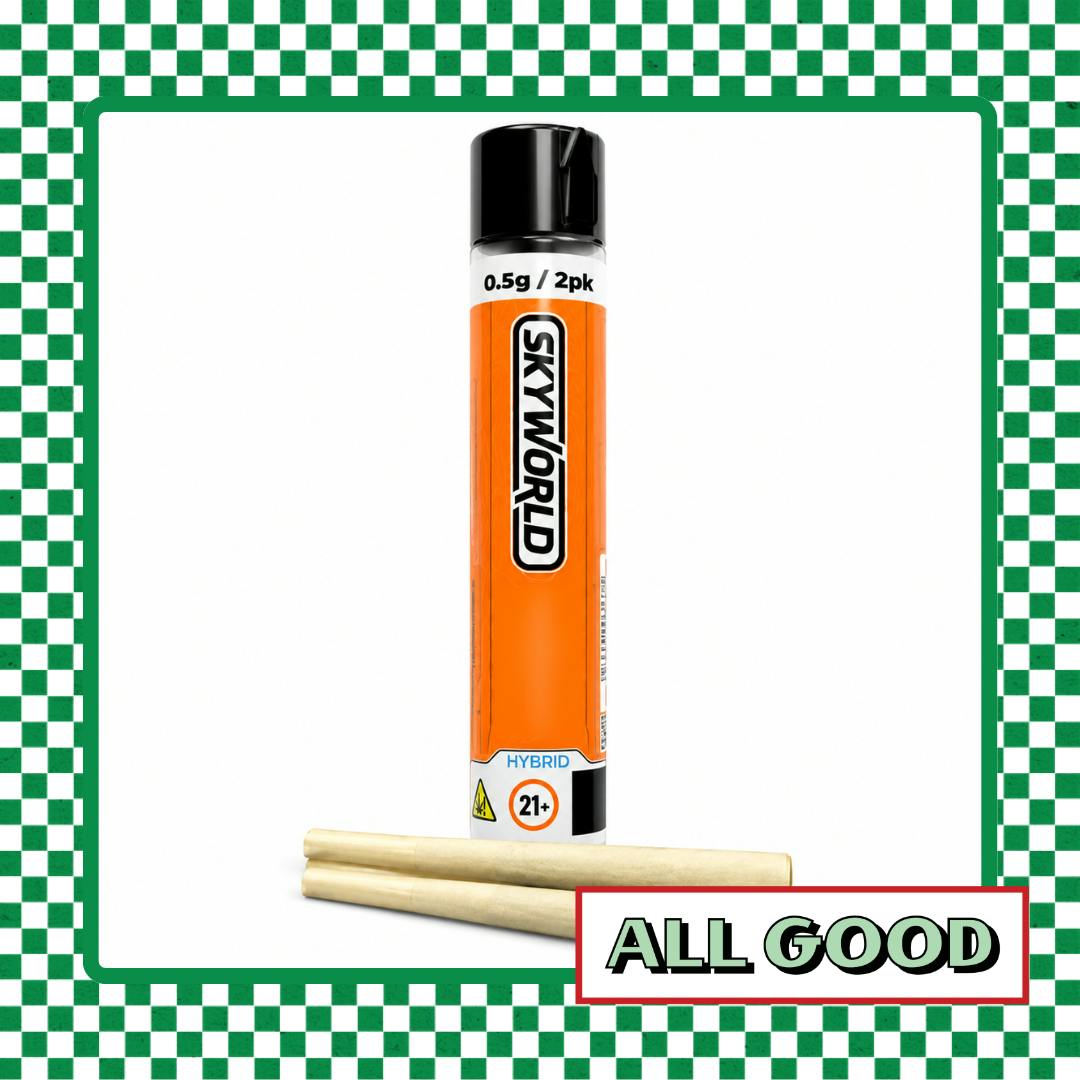 Skyworld | Buffalo Blue Cheese #17 | 2pk Preroll | Indica | 1g
