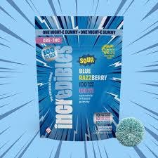 SOUR BLUE RAZZBERRY MIGHT-E | 100MG | 1PC | 1:1 THC:CBG