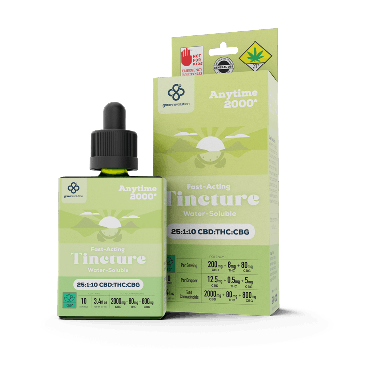 Green Revolution | Anytime 25:10 CBD:CBG Fast Acting Nano