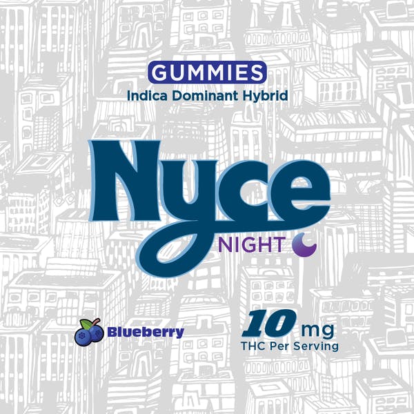 NYCE | Nighttime | Blueberry | Hash Rosin Gummies | 100mg