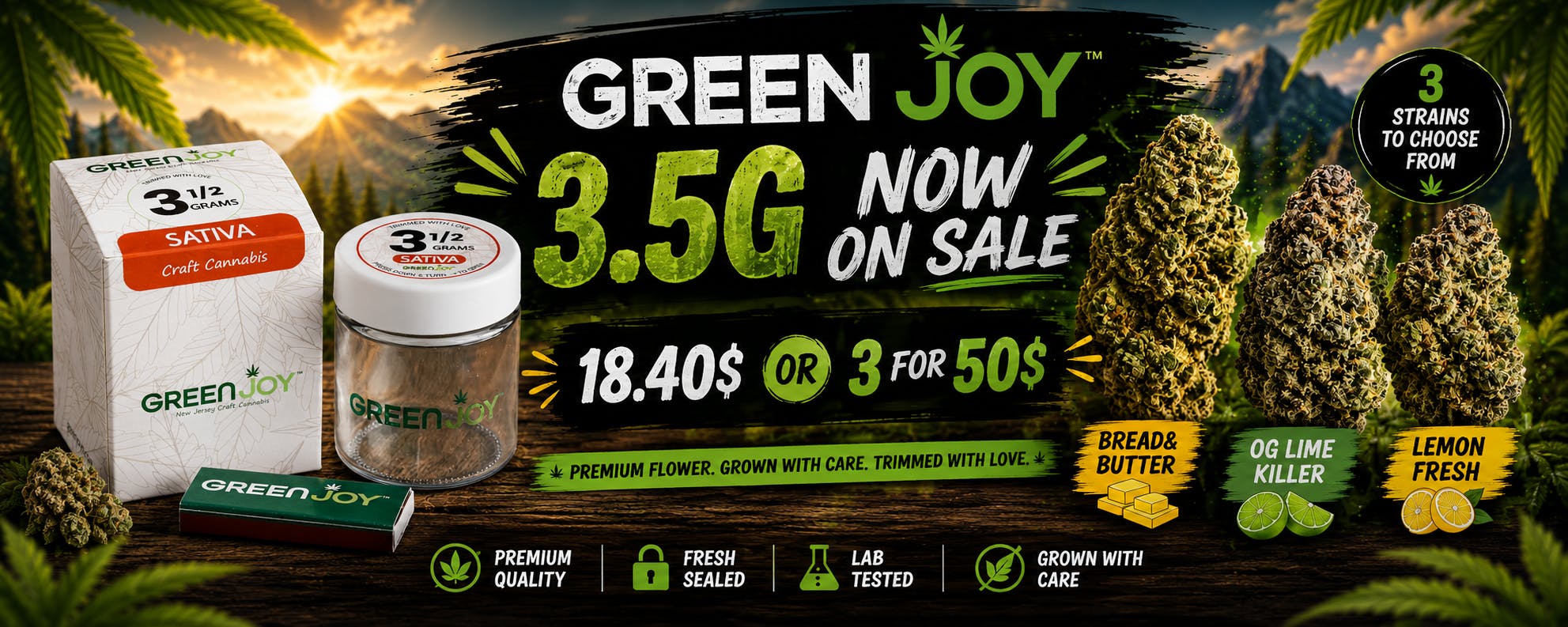 GREEN JOY BANNER
