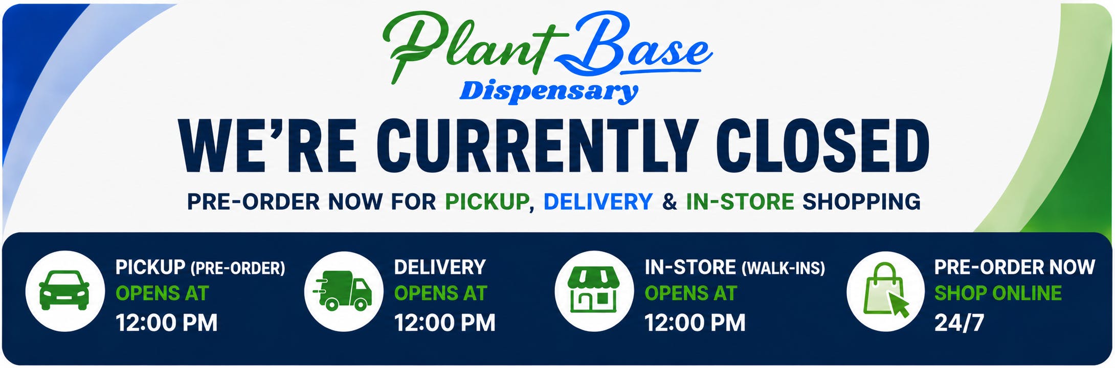 Closed Saturday Sunday.