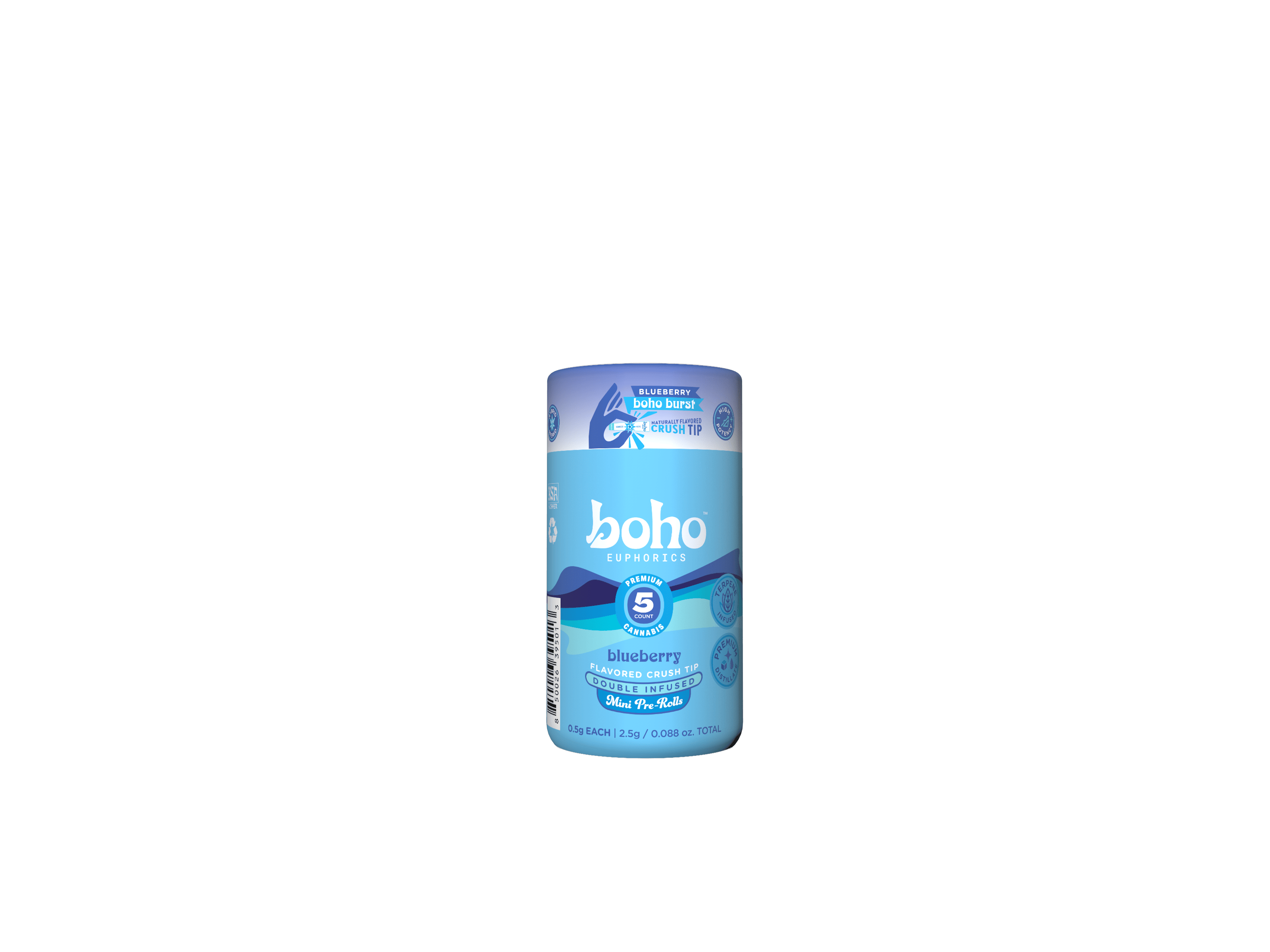 Blueberry [Infused] Pre-Rolls | 5 pack