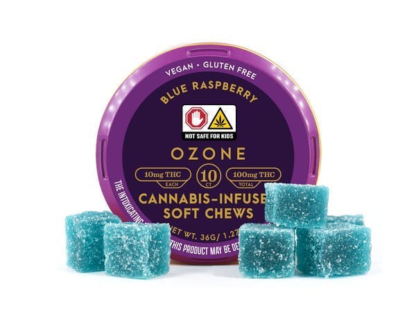 Blue Raspberry Soft Chews | 10 pack