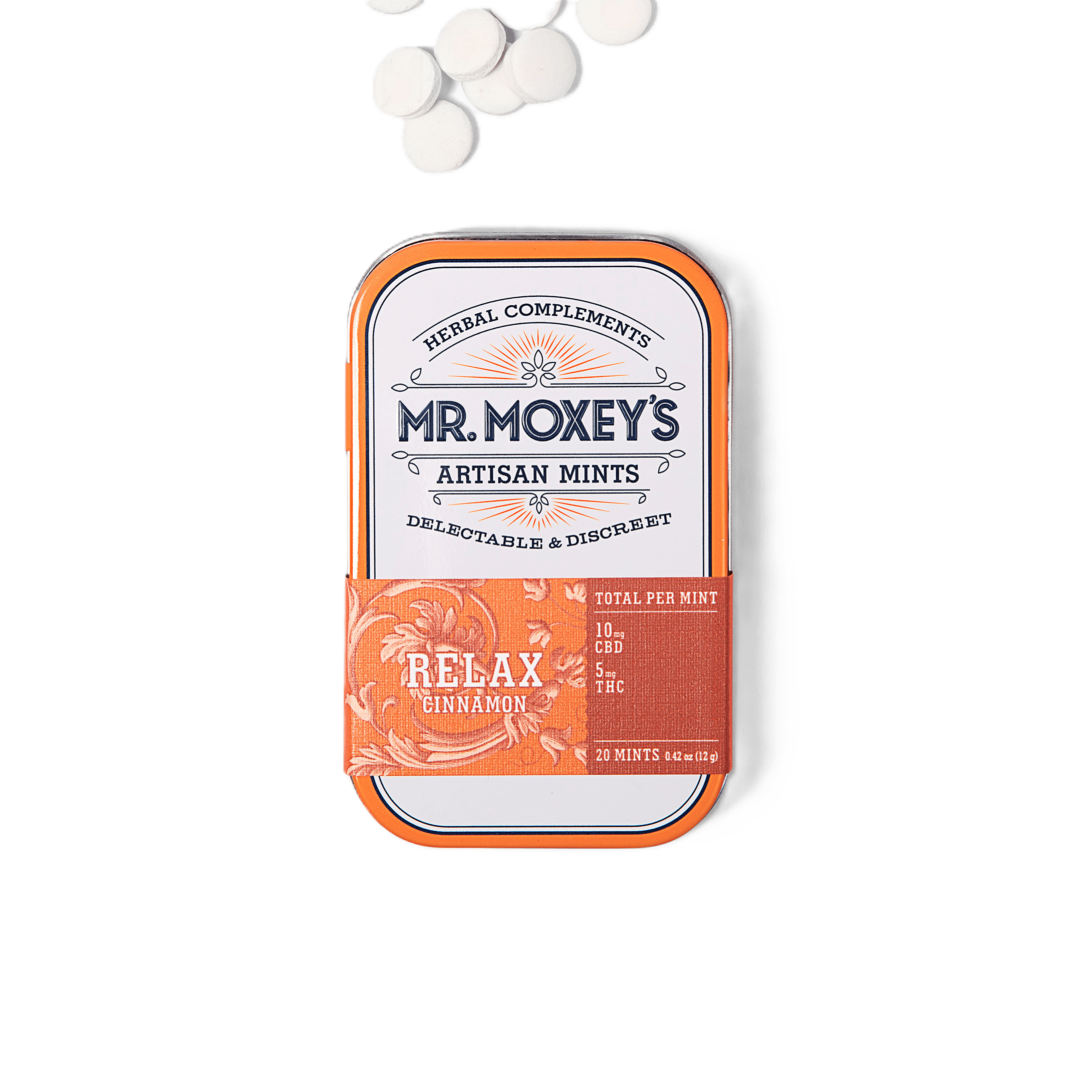 Relax Cinnamon Mints | [2]CBD:[1]THC | 20 pack