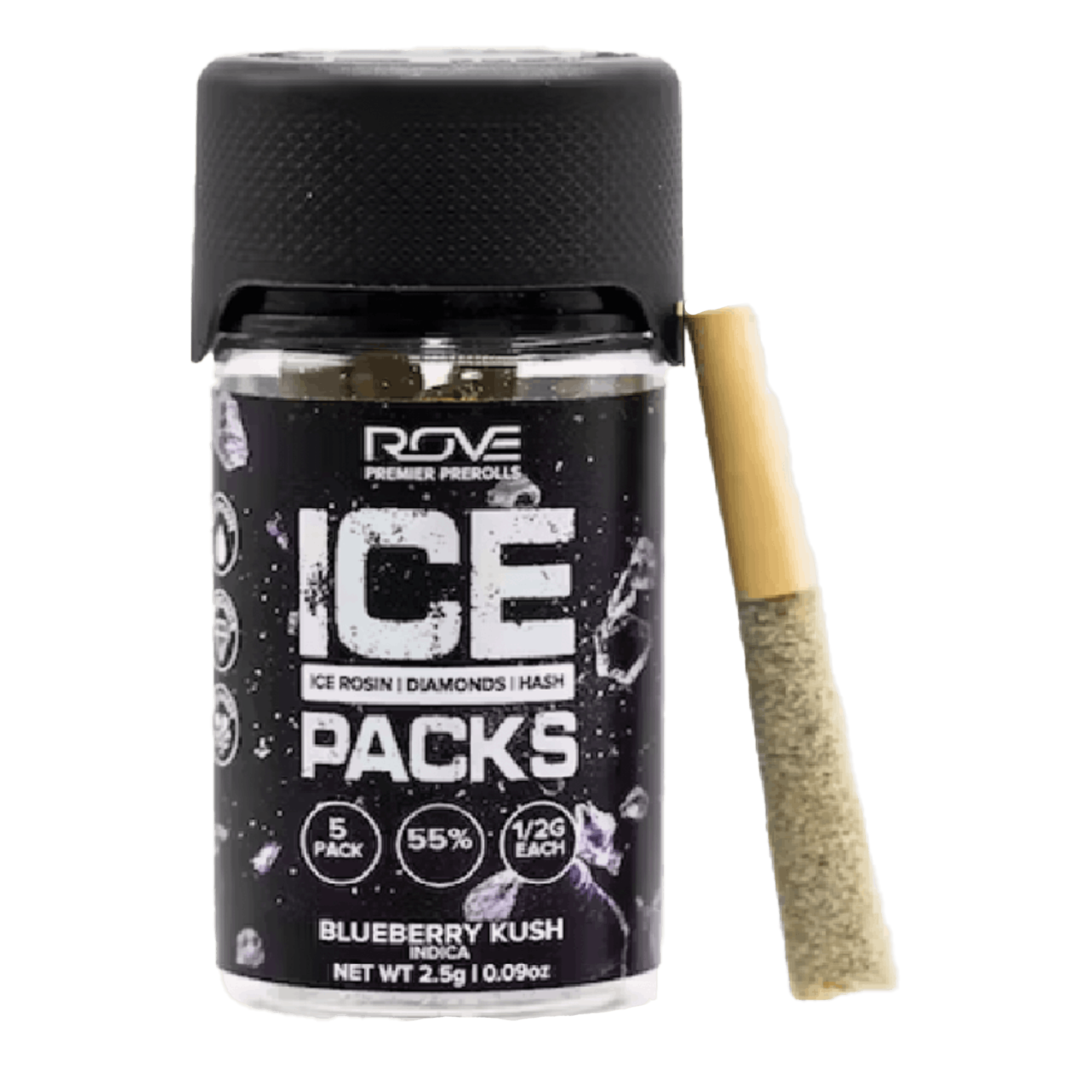 Blueberry Kush [Infused] Pre-Rolls | 5 pack