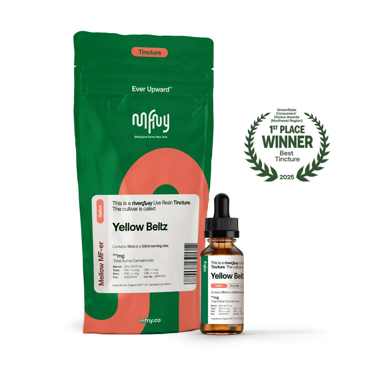 MFNY | Yellow Beltz | Live Resin | Tincture | Sativa | 15mL
