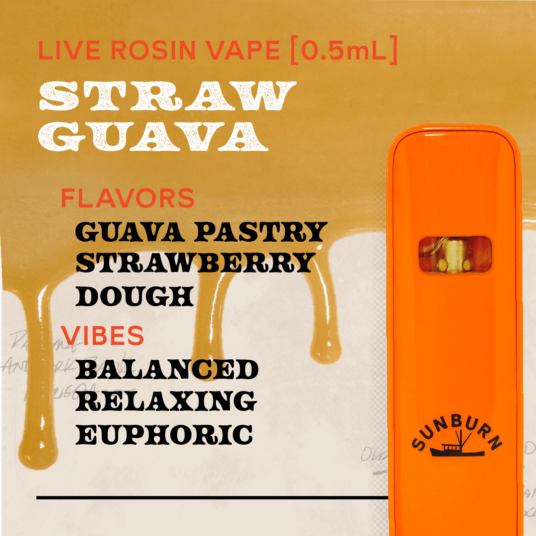 Strawguava 0.5g Live Rosin Disposable Vape - 
