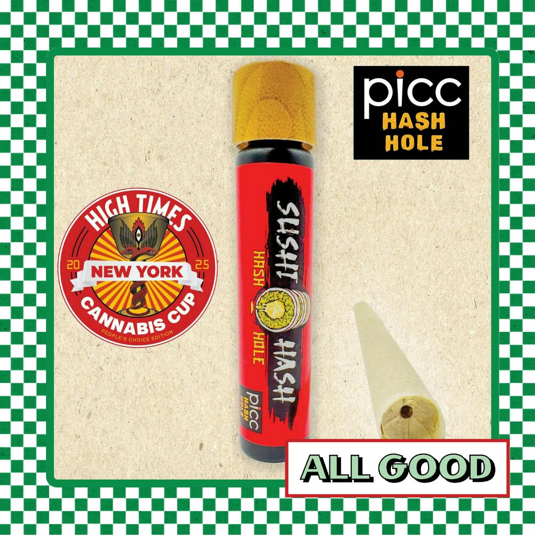 Sushi Hash | PB Gelato Fortissimo Rosin | Hash-Hole Pre-Roll | Indica | 1g
