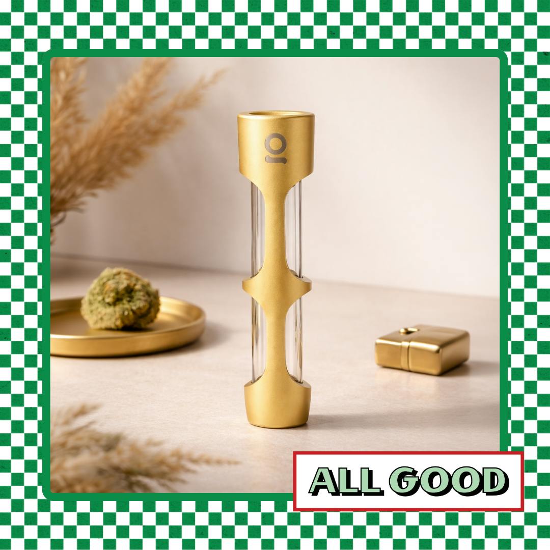 OnGrok | Glass/Aluminum Chillum | Gold