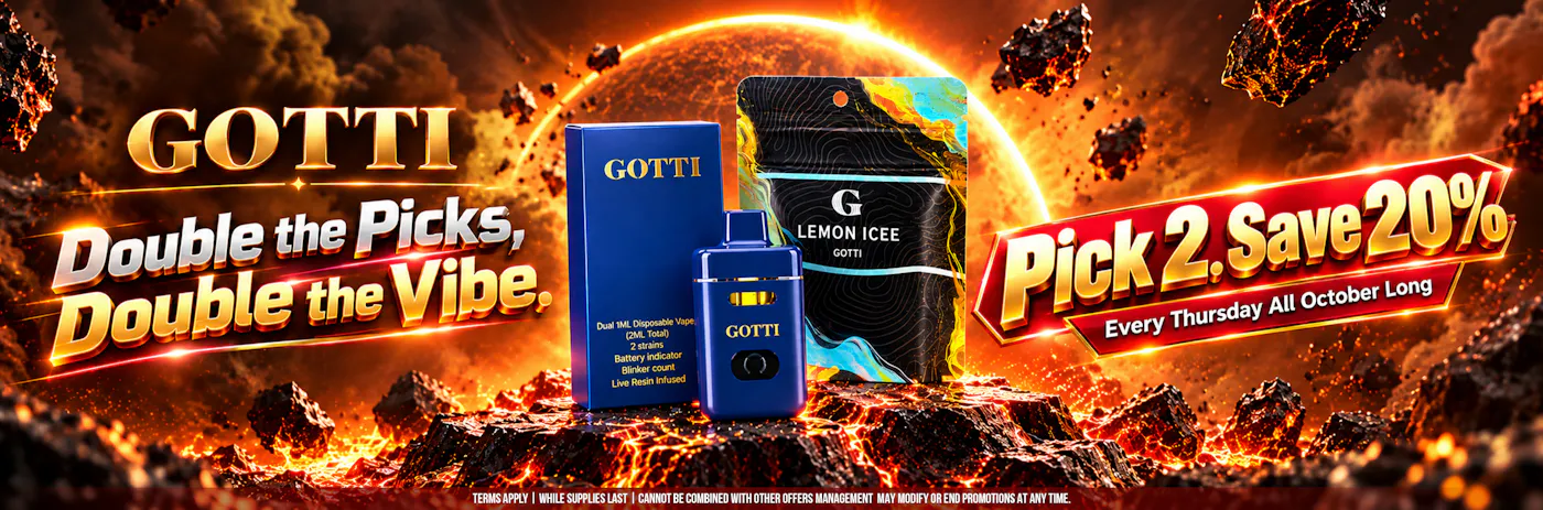 GOTTI -BUY ANY 2 GOTTI PRODUCTS AND SAVE 20%OFF EV