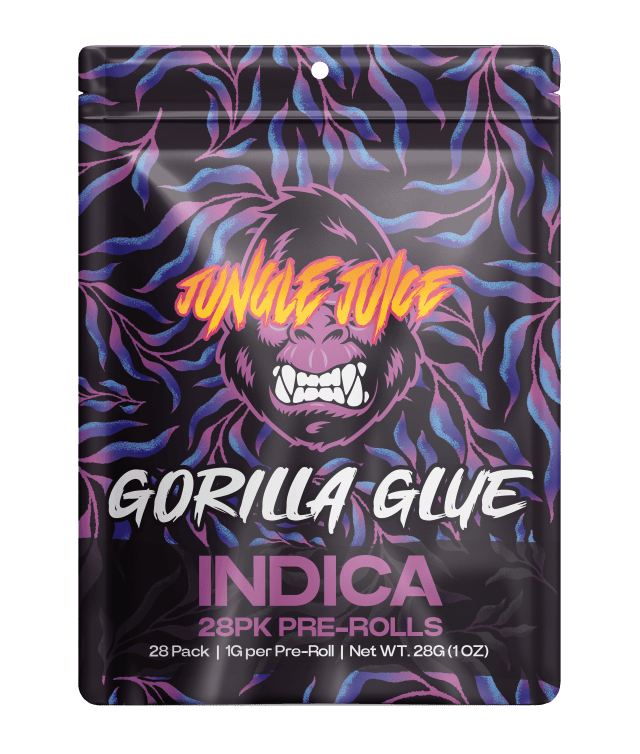 JUNGLE JUICE Gorilla Glue | Pre-Roll Pack (28) - 28g for Sale in