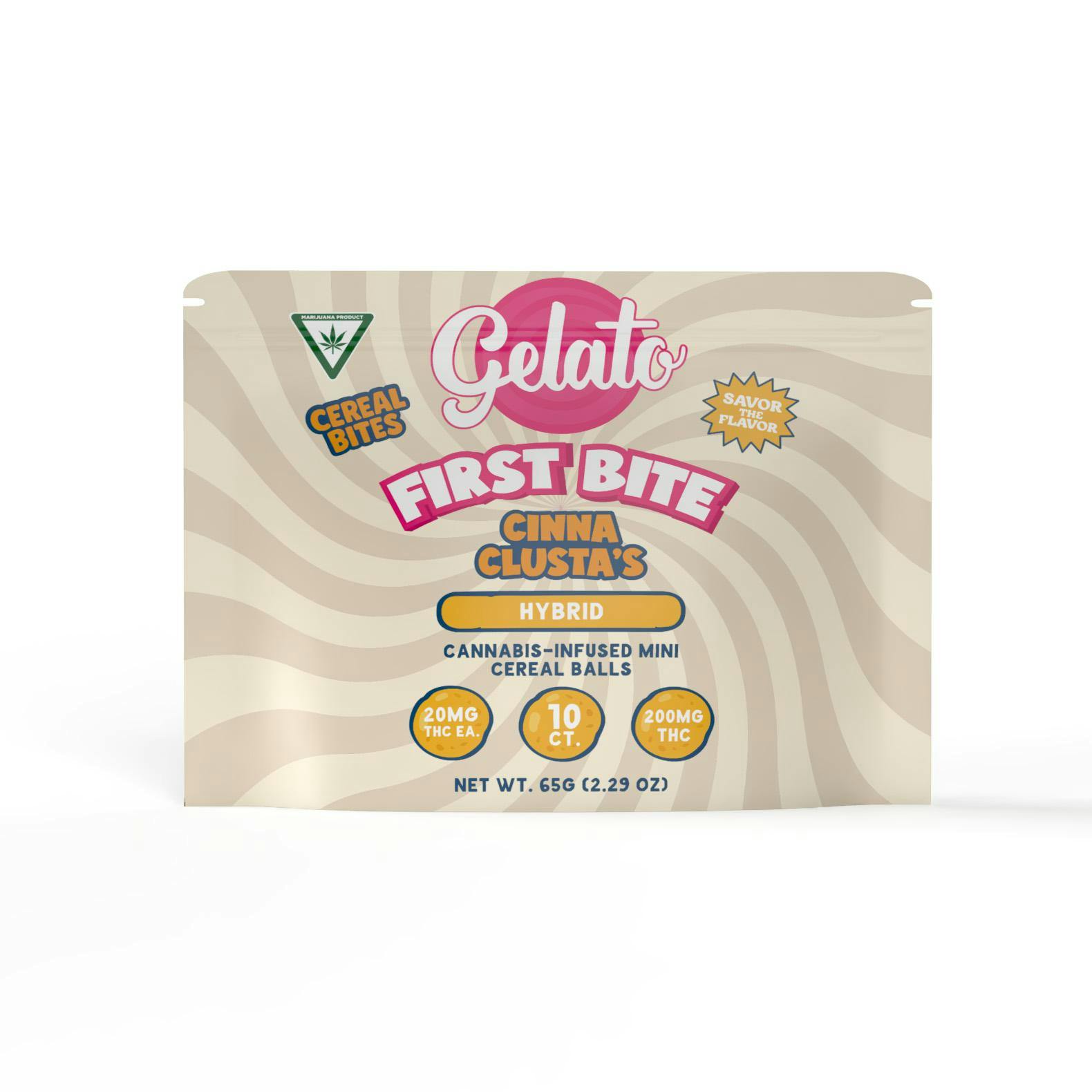 GELATO Cinna Clusters | First Bite Cereal Treats - 200mg for Sale