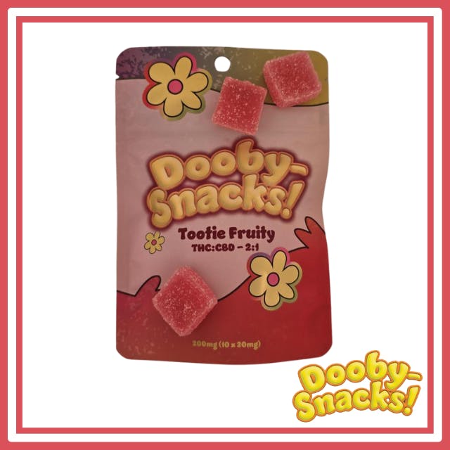 DOOBY SNACKS Tootie Fruity 2:1 THC:CBD | Gummies - 200mg for Sale