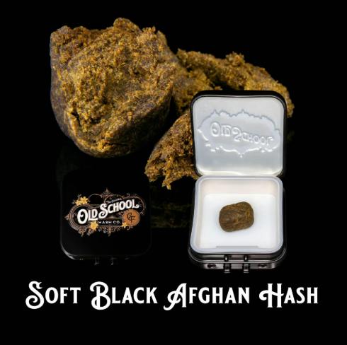 OLD SCHOOL HASH CO. Black Afghan | Soft Dark Hash - 10g for Sale in ...