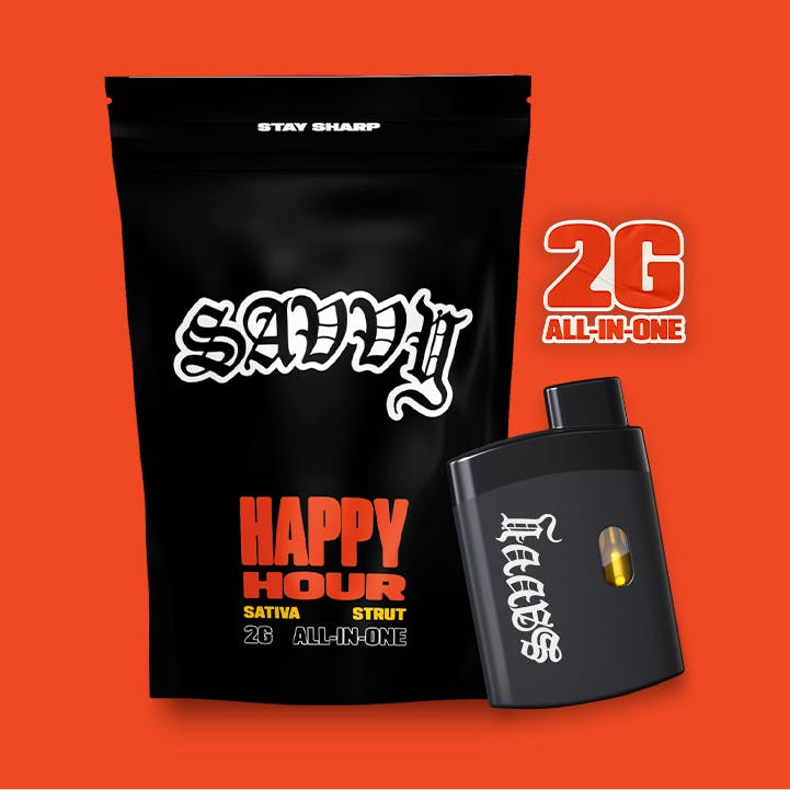 Savvy Strut Juicy Mango Disposable 2g - 2g (Sativa) Vapes by Savvy |  AuraLight Dispensary