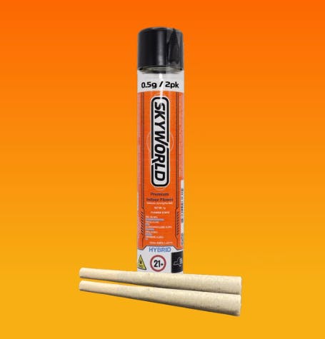 Skyworld | White Apple Runtz | Pre-roll | Hybrid| 1g (2pk)