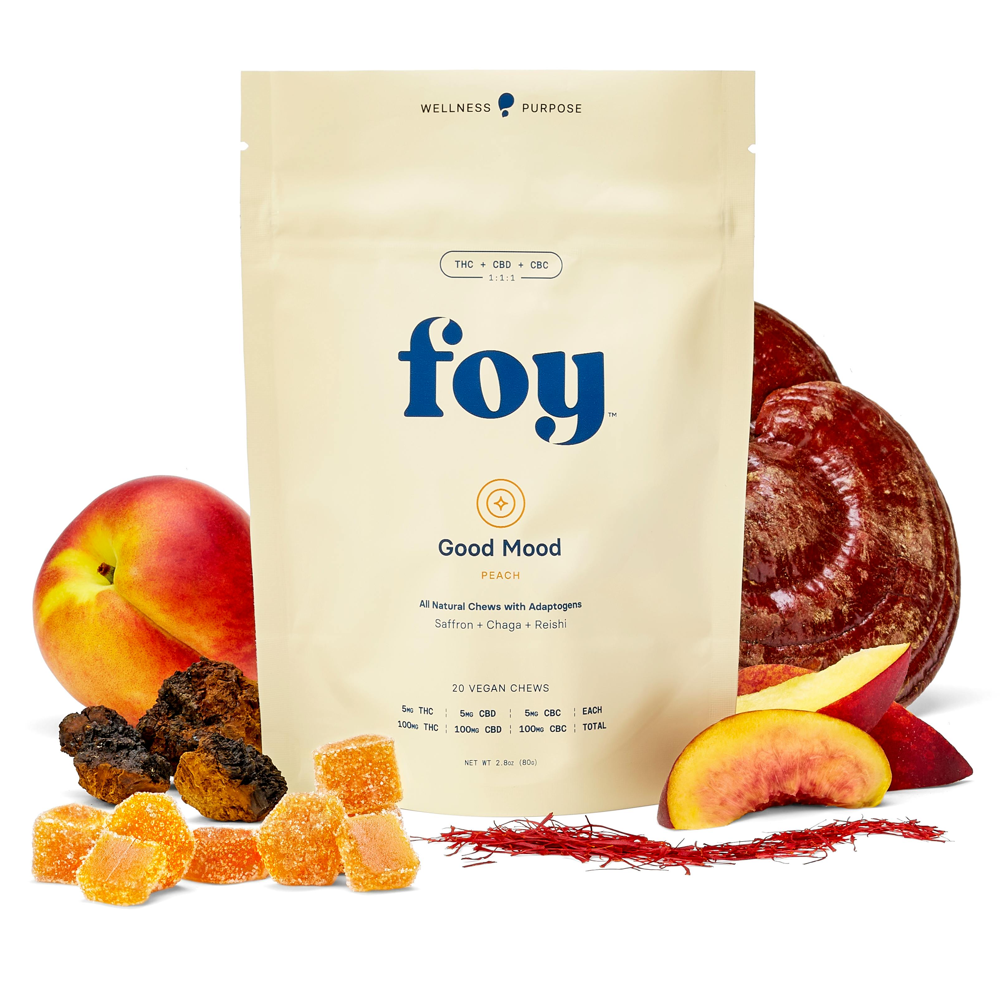 FOY | Goodmood Peach | Gimmies | 100mg