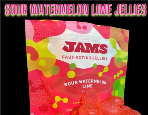 JAMS SOUR WATERMELON LIME 100MG