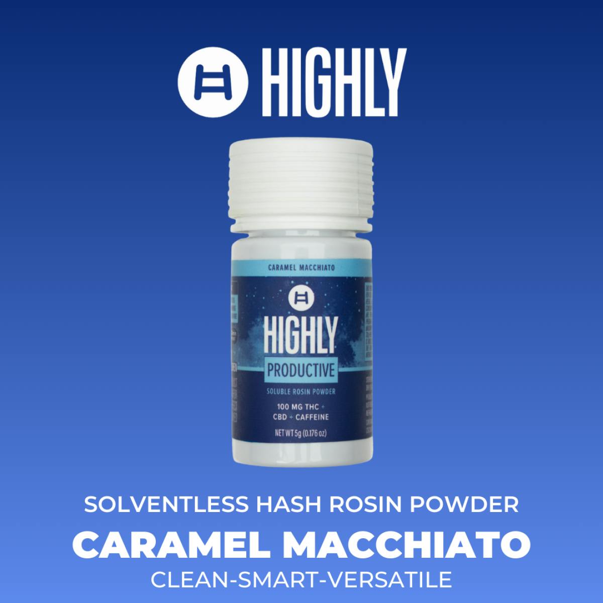 CARAMEL MACCHIATO ROSIN POWDER BY HIGHLY - 200 Mg 100THC/100CBD 100 MG CAFFEINE