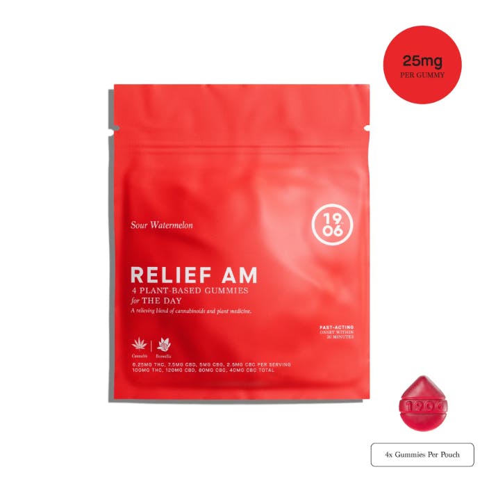 1906 SOUR WATERMELON 100MG THC RELIEF - 100 Mg