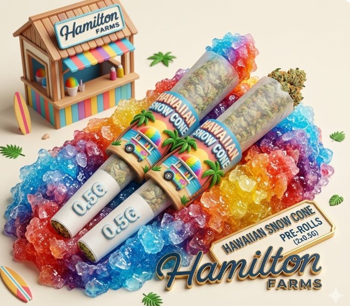HAWAIIAN SNOW CONE | 2PK × 0.5G PRE-ROLLS