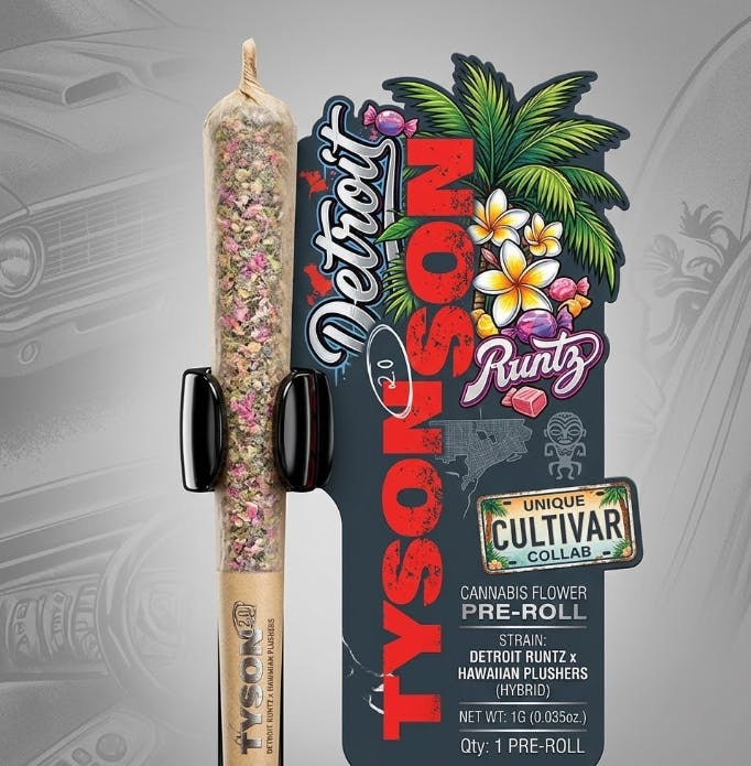 DETROIT RUNTZ X HAWAIIAN PLUSHERS 1G | PRE-ROLL