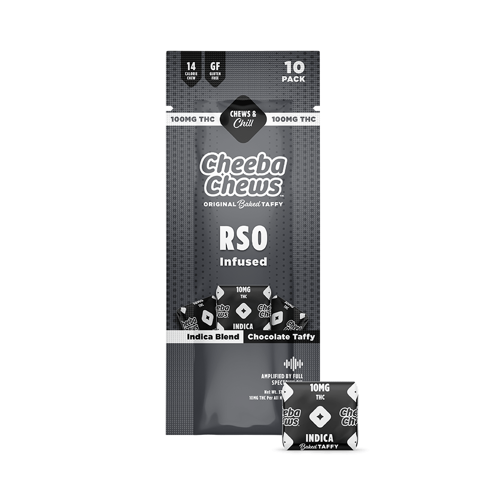 RSO TAFFY CHOCOLATE INDICA 100MG CHEEBA CHEWS