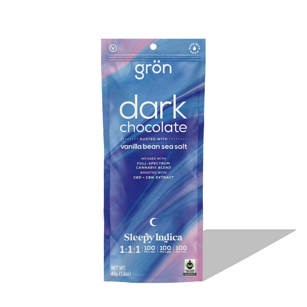 DARK CHOCOLATE CBN/CBD/THC GRON 100MG