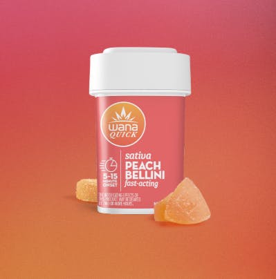 QUICK PEACH BELLINI FAST ACTING GUMMIES | 20PK/100MG