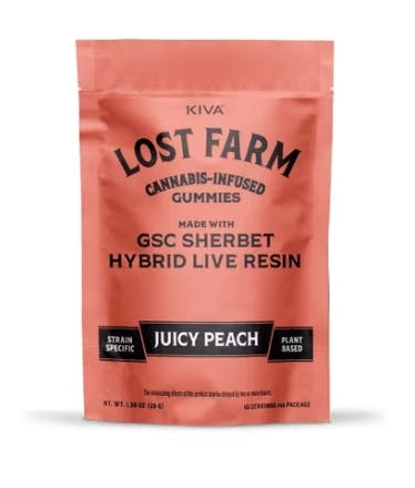 LOST FARM LIVE RESIN GSC SHERBET JUICY PEACH  | GUMMY