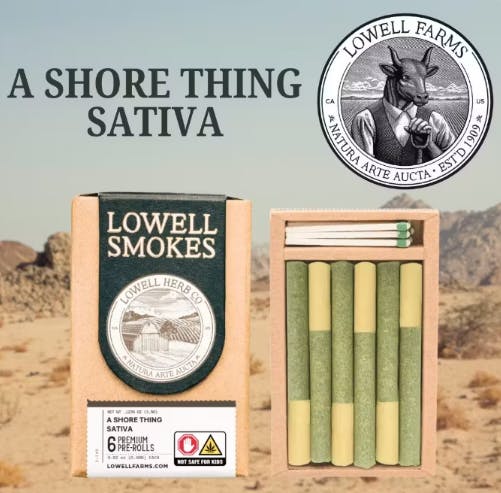 A SHORE THING SATIVA BLEND- PRE ROLL 6pk