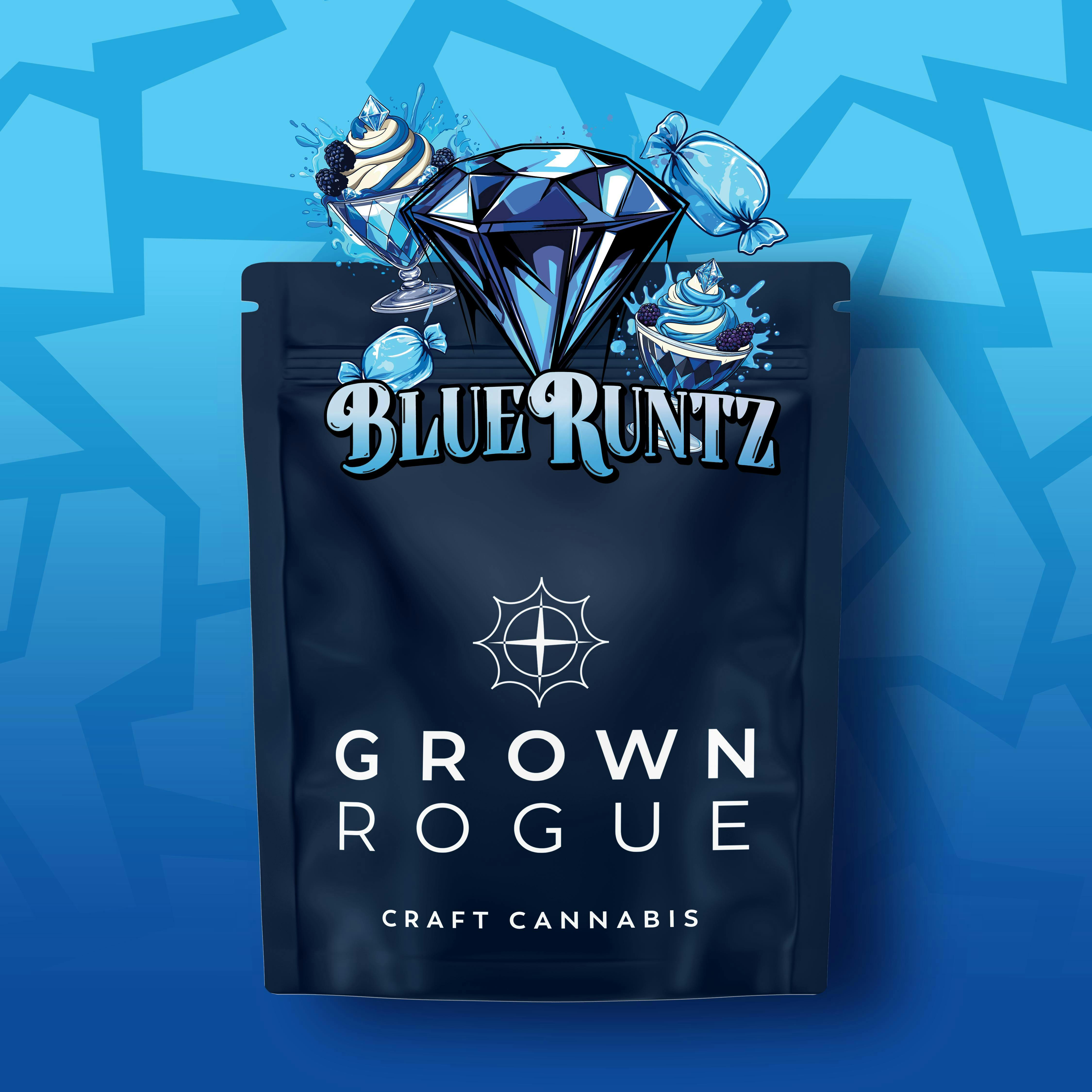 GROWN ROGUE BLUE RUNTZ FLOWER