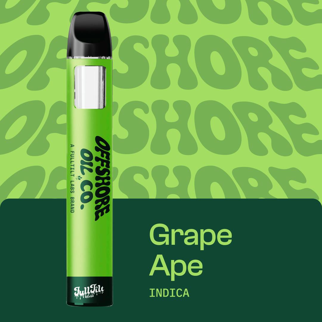 OFF SHORE OIL CO DISTILLATE VAPE - GRAPE APE 1G