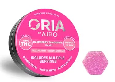 RASPBERRY TANGERINE | LIVE ROSIN GUMMIES | 10PK | 100MG