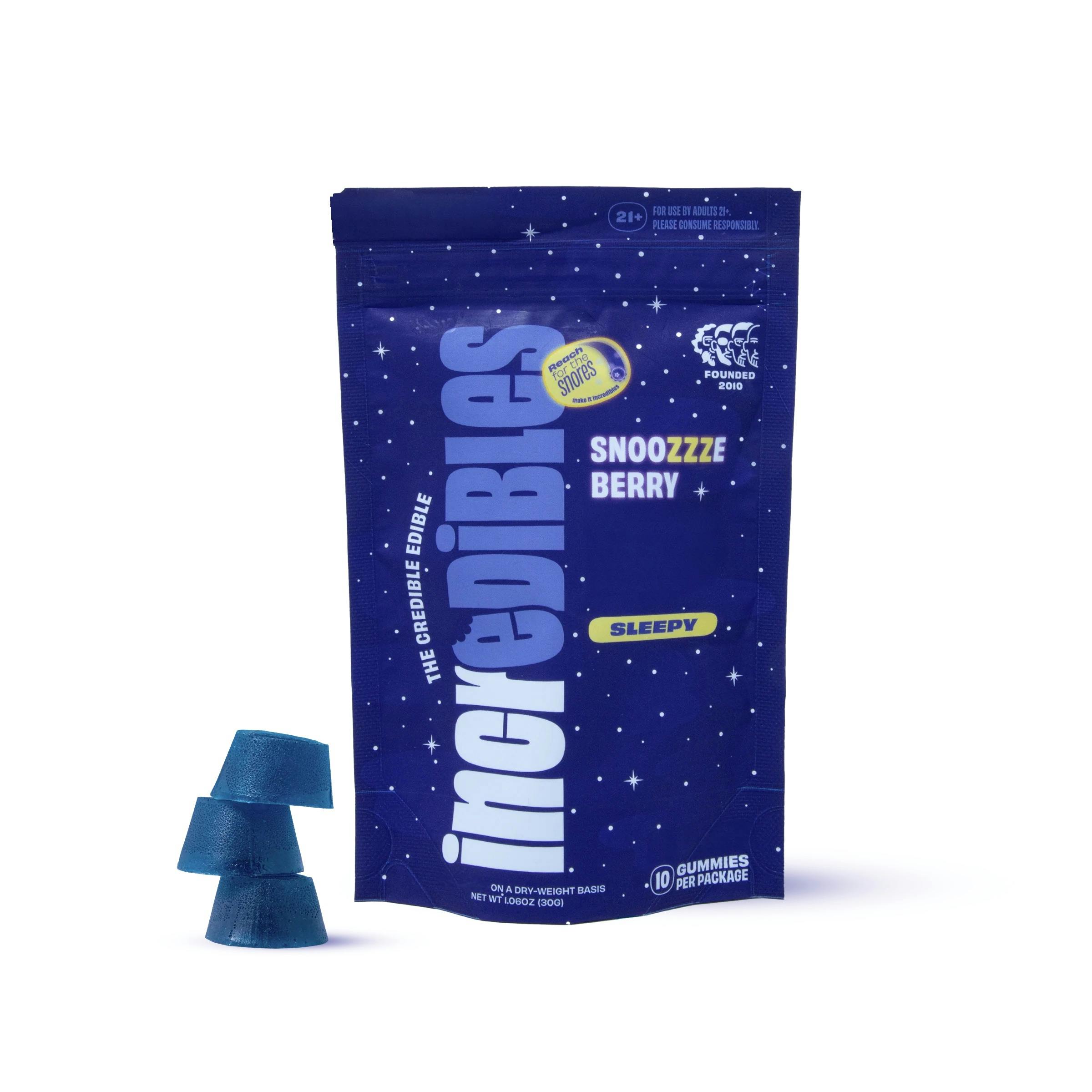 SNOOZZZEBERRY 100MG GUMMY