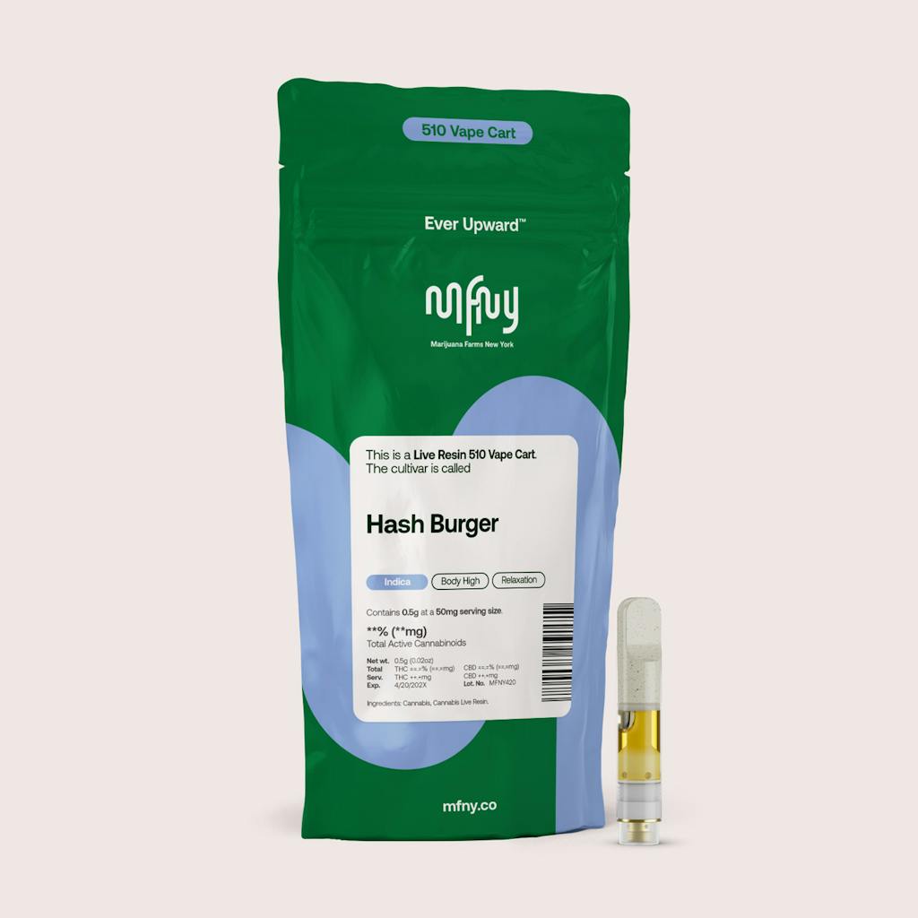 Hash Burger Live Resin 510 Cart
