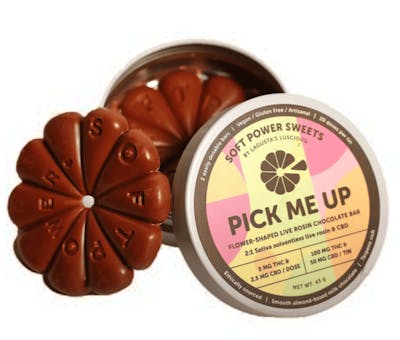Pick Me Up Rosin Almond Milk Chocolate Flowers