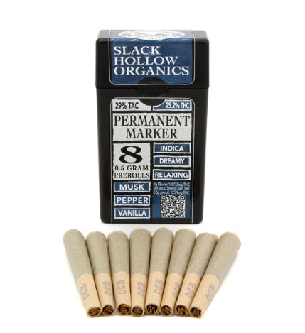 Slack Hollow | Permanent Marker | 8pk Preroll | Indica | 4g