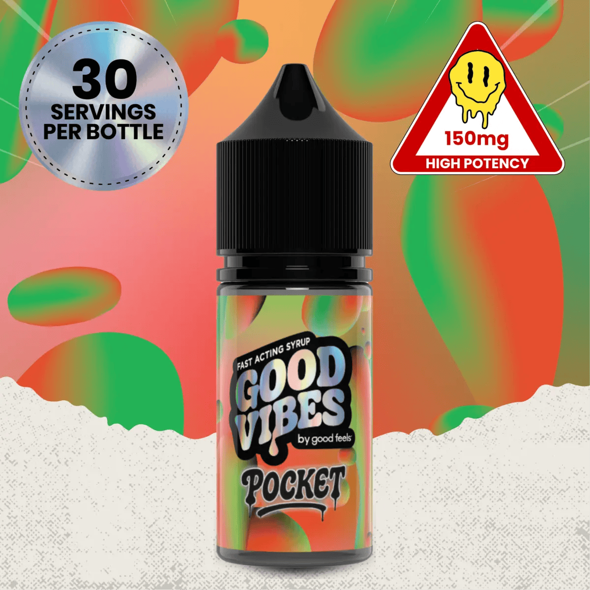 Good Vibes Pocket Watermelon Tincture 150mg - 140mg | Tinctures