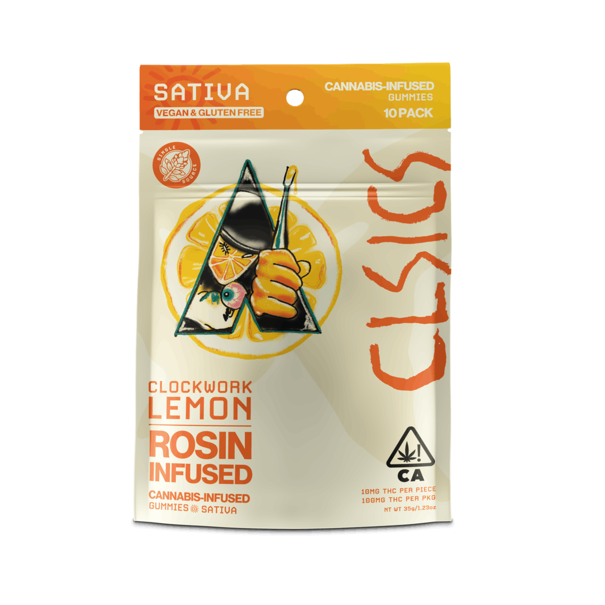 CLSICS - Clockwork Lemon Live Rosin Gummies 10pk - 100mg - 100mg