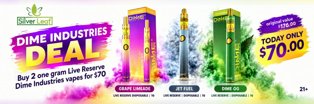 New "Dime Industries Deal: Buy 2 one gram Live Res