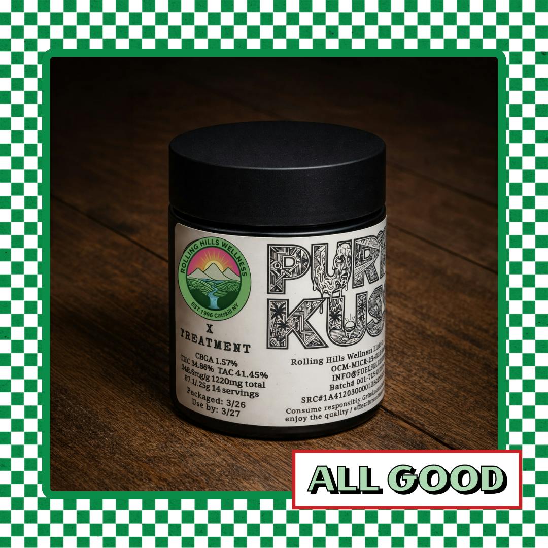 Rolling Hill Wellness | Purist Kush | Flower | Ind-Hyb | 3.5