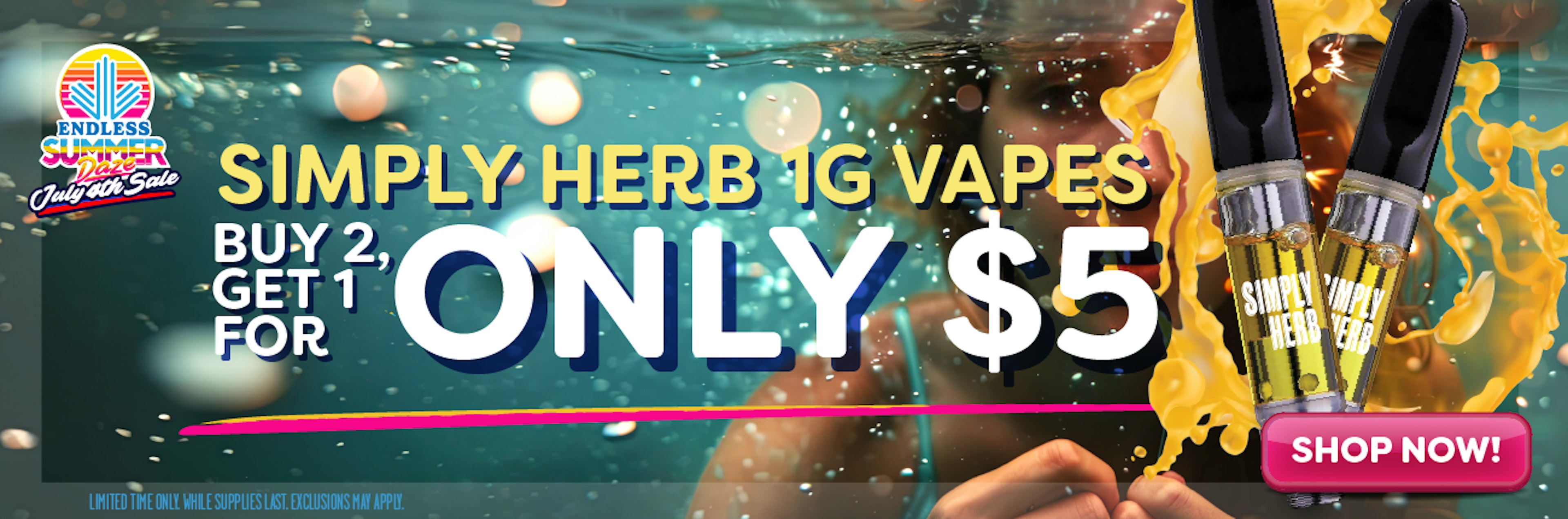 Simply Herb Vapes B2G1 for $5 (on through 7/7)