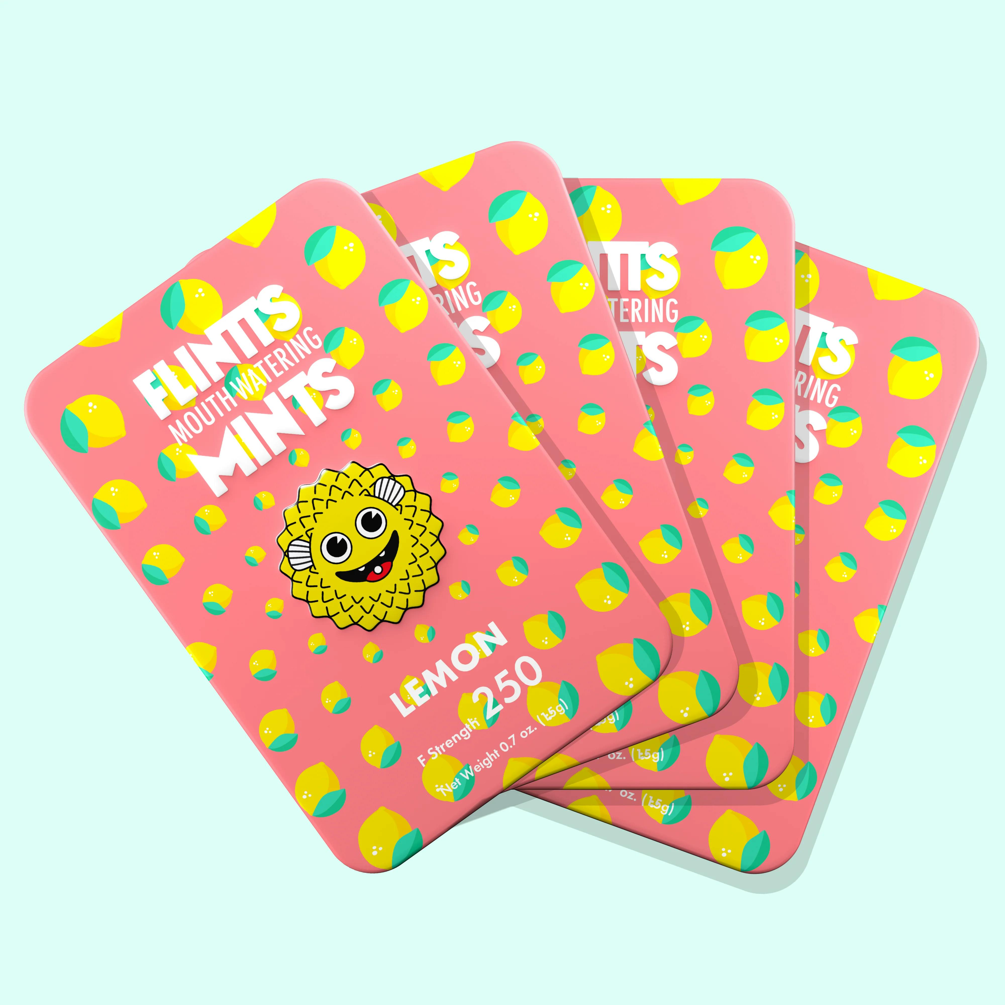 Volim Mints Lemon Raspberry Flintts Mints | Lemon | Non-THC Mouth Watering Mints | Non-THC ...