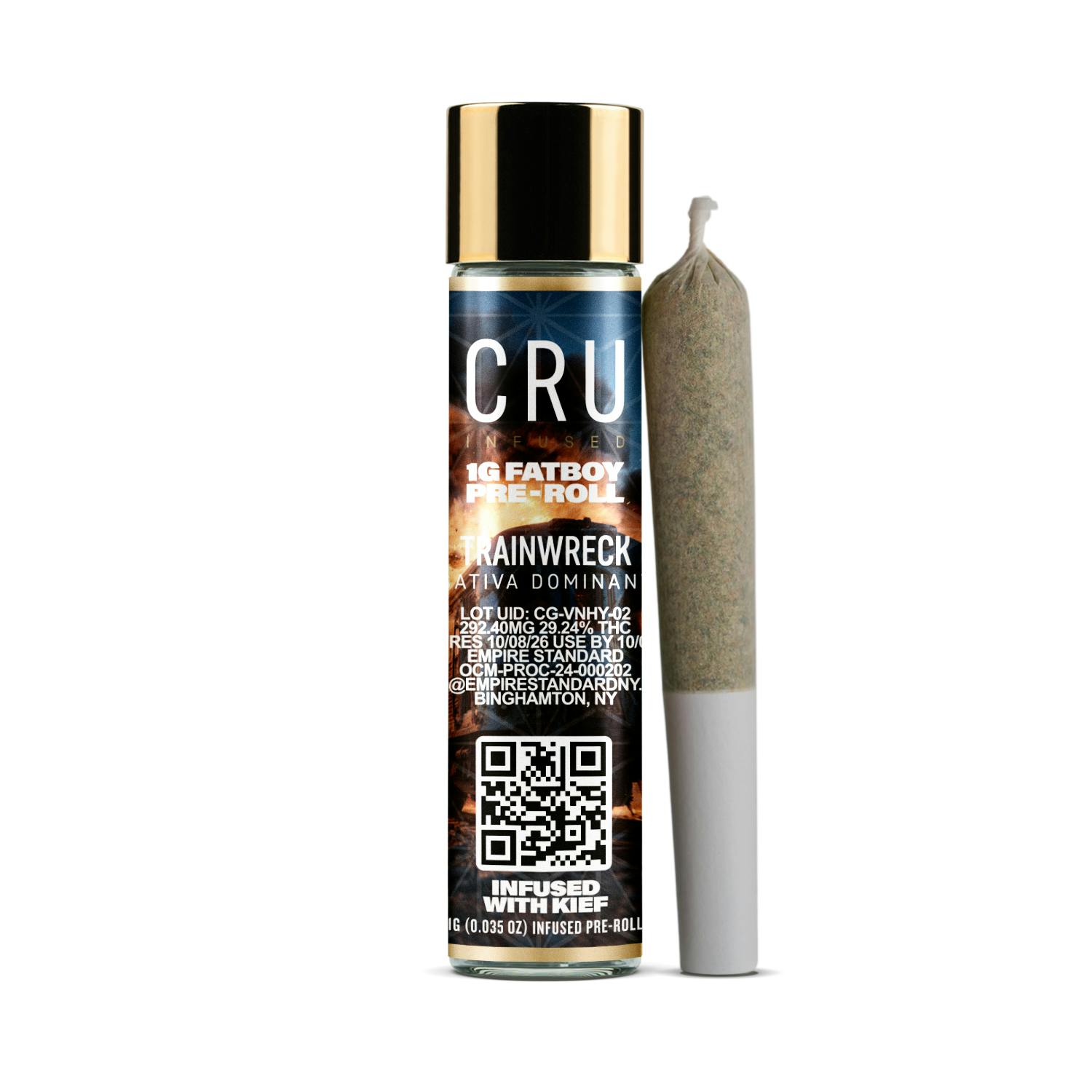 CRU | Trainwreck Fat Boy | Infused Pre-Roll 1g