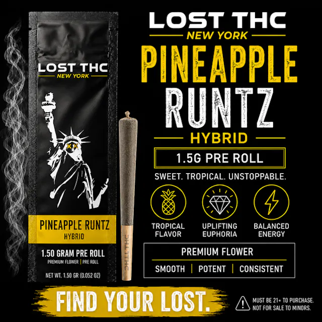 Lost THC Pineapple Runtz, 1.5 g