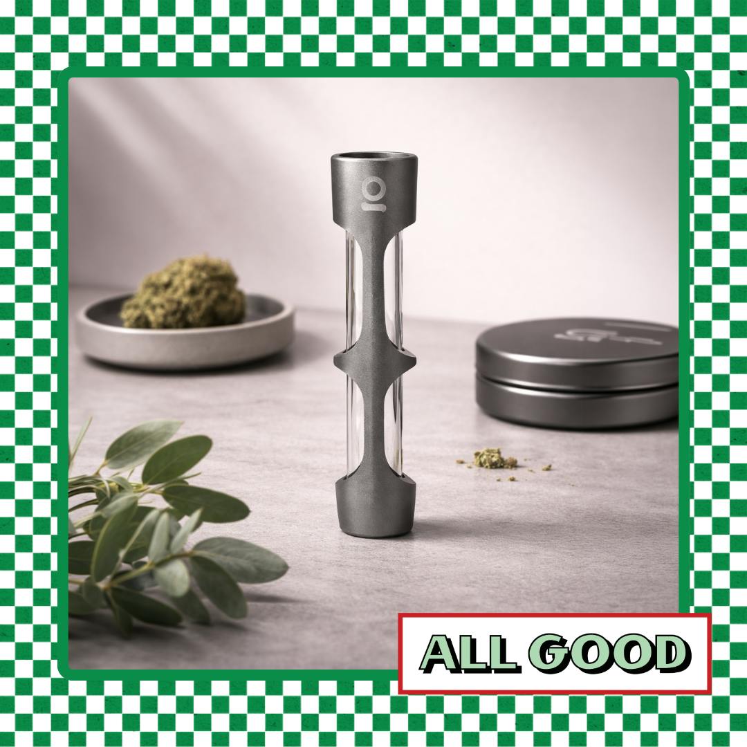 OnGrok | Glass/Aluminum Chillum | Gunmetal
