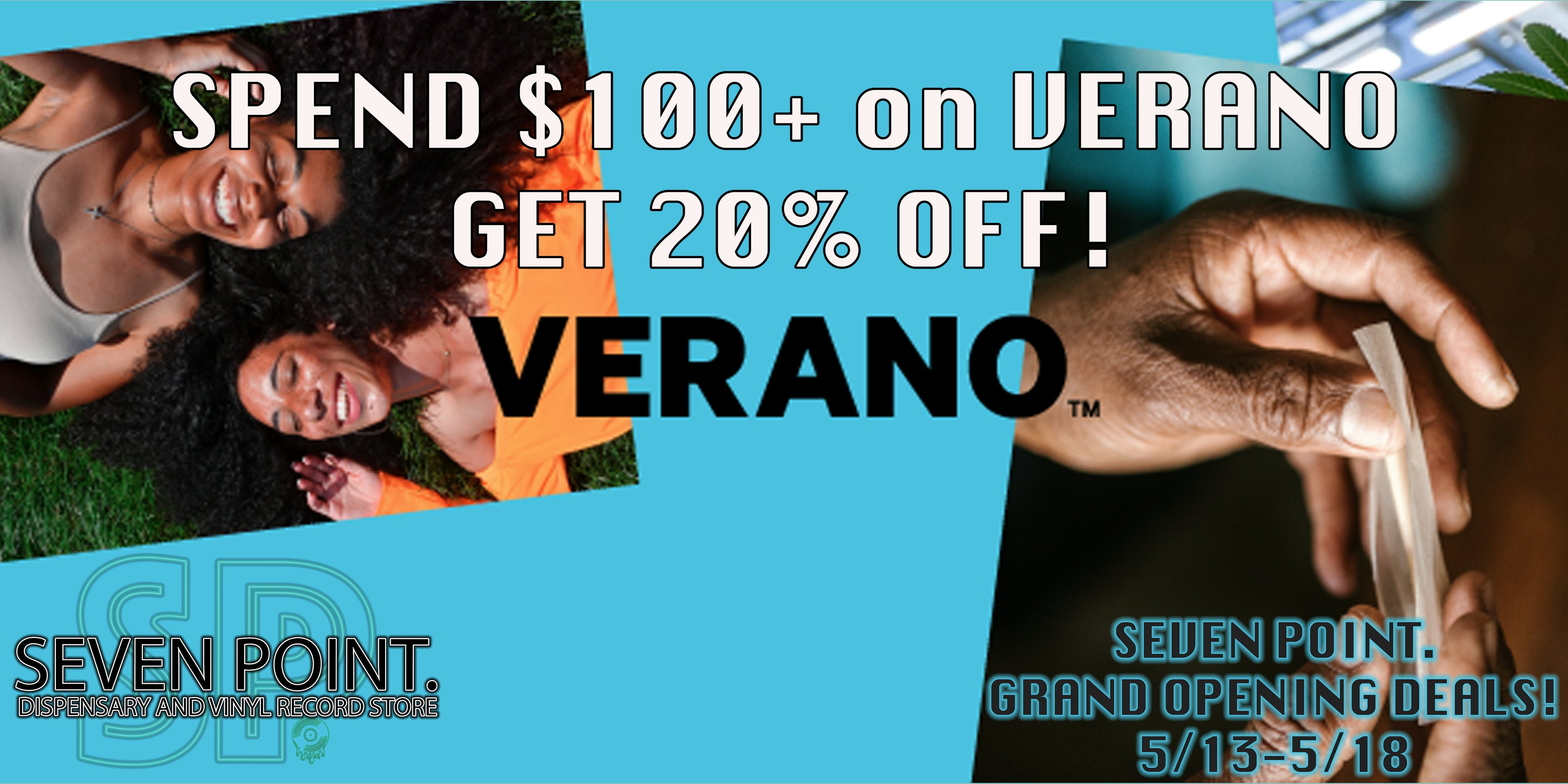 SPEND $100 ON VERANO GET 20% OFF