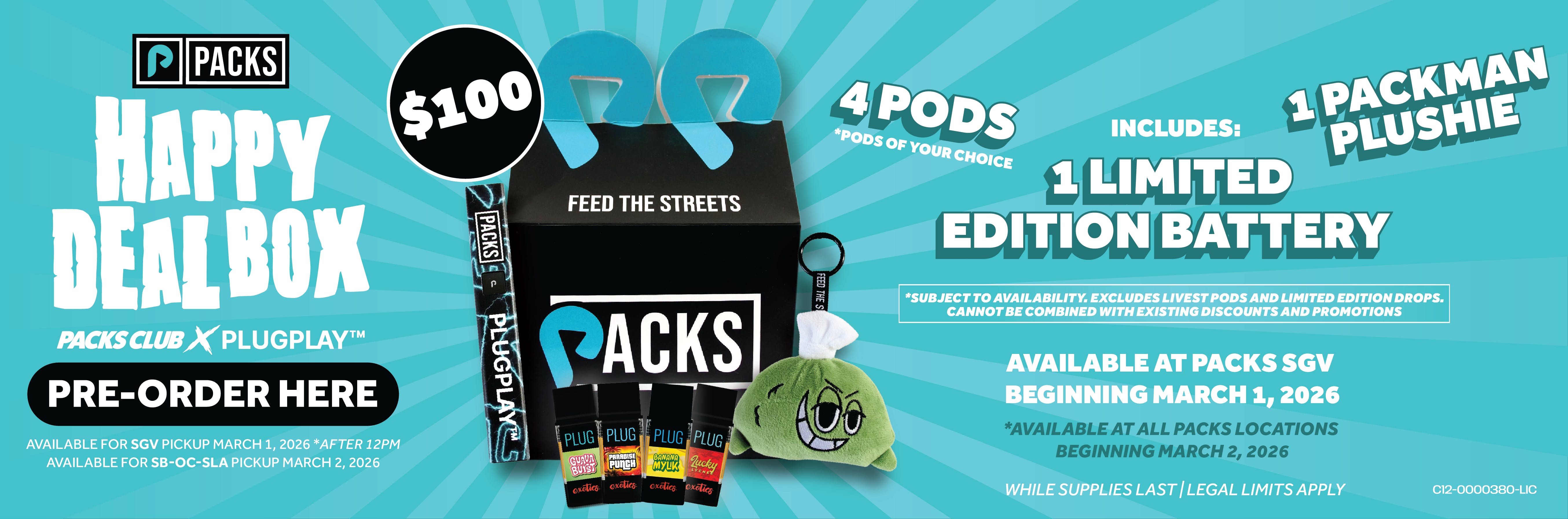 PACKS x PlugPLAY - Happy Deal Box - Pre Sale Only